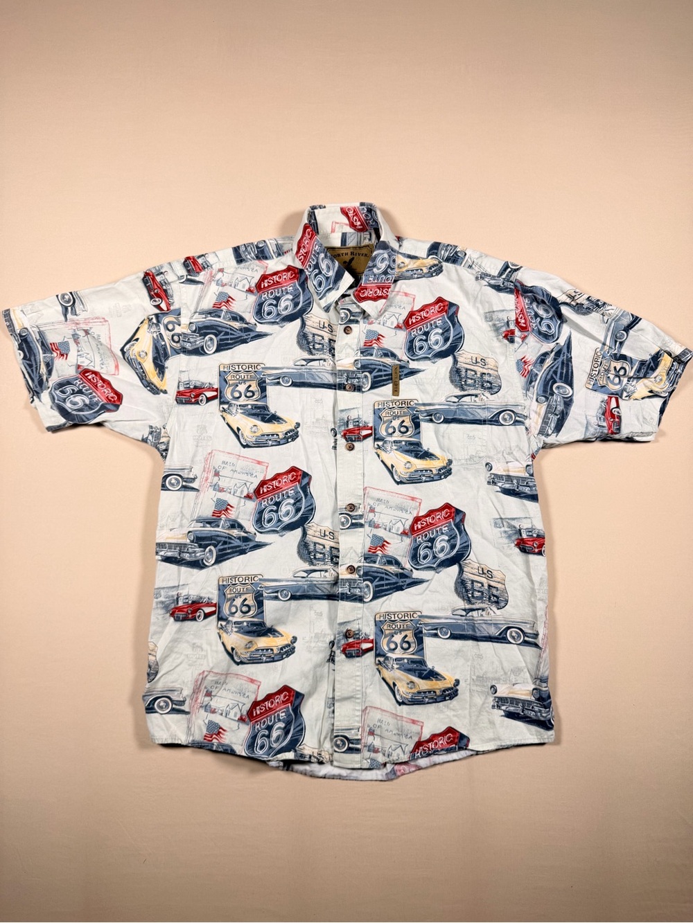 North River Outfitters Route 66 Button-Up Shirt Men’s Size M